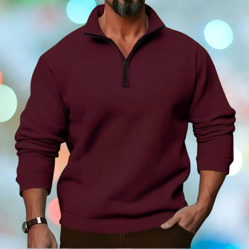Kintu Parantu Fleece High Neck Men's Sweatshirt - Maroon ( Pack of 1 ) Kintu Parantu Fleece High Neck Men's Sweatshirt - Maroon ( Pack of 1 )