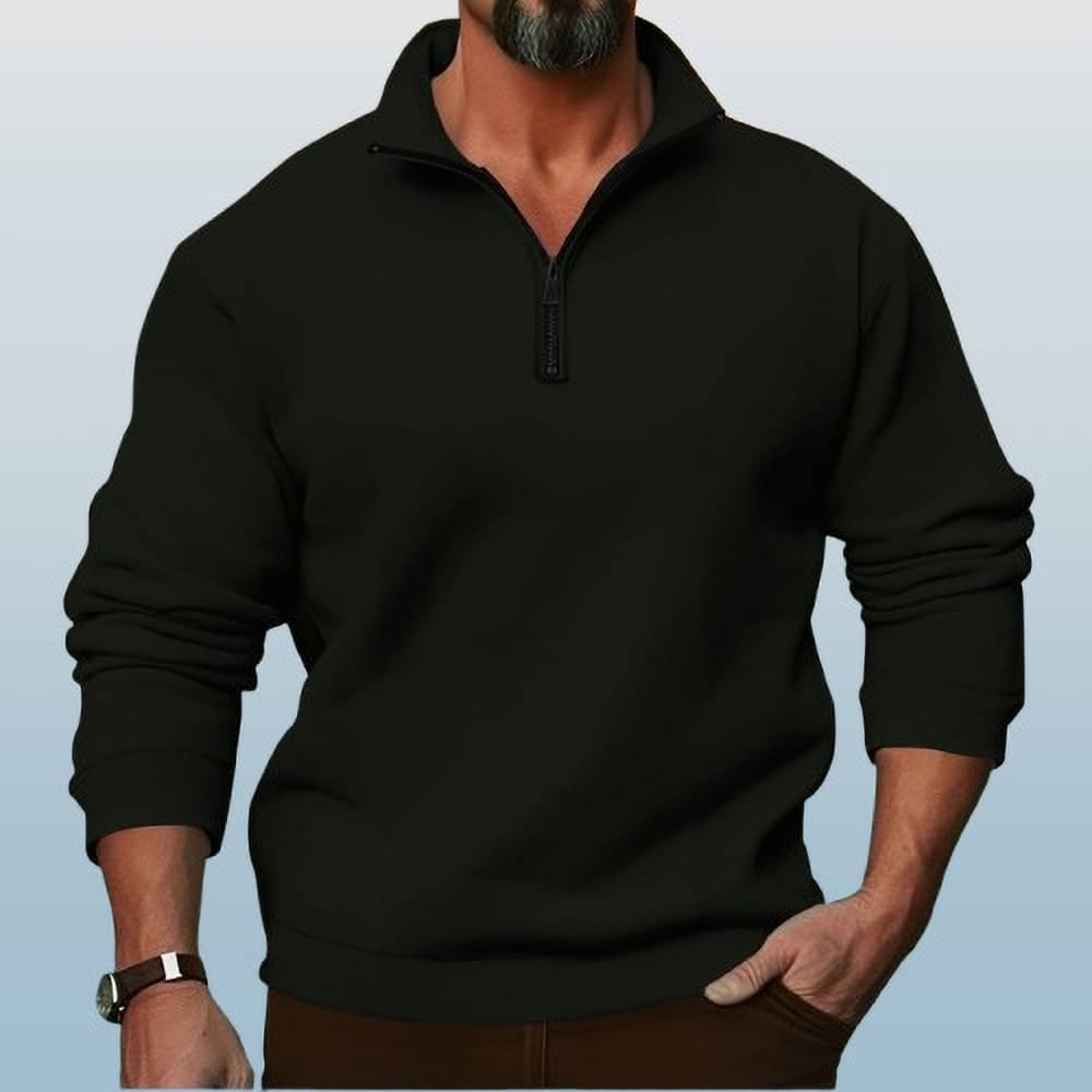     			Kintu Parantu Fleece High Neck Men's Sweatshirt - Olive ( Pack of 1 )