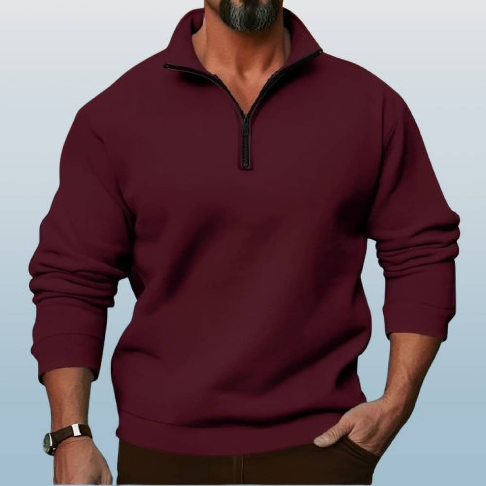 Kintu Parantu Fleece V-Neck Men's Sweatshirt - Maroon ( Pack of 1 )     			Kintu Parantu Fleece V-Neck Men's Sweatshirt - Maroon ( Pack of 1 )