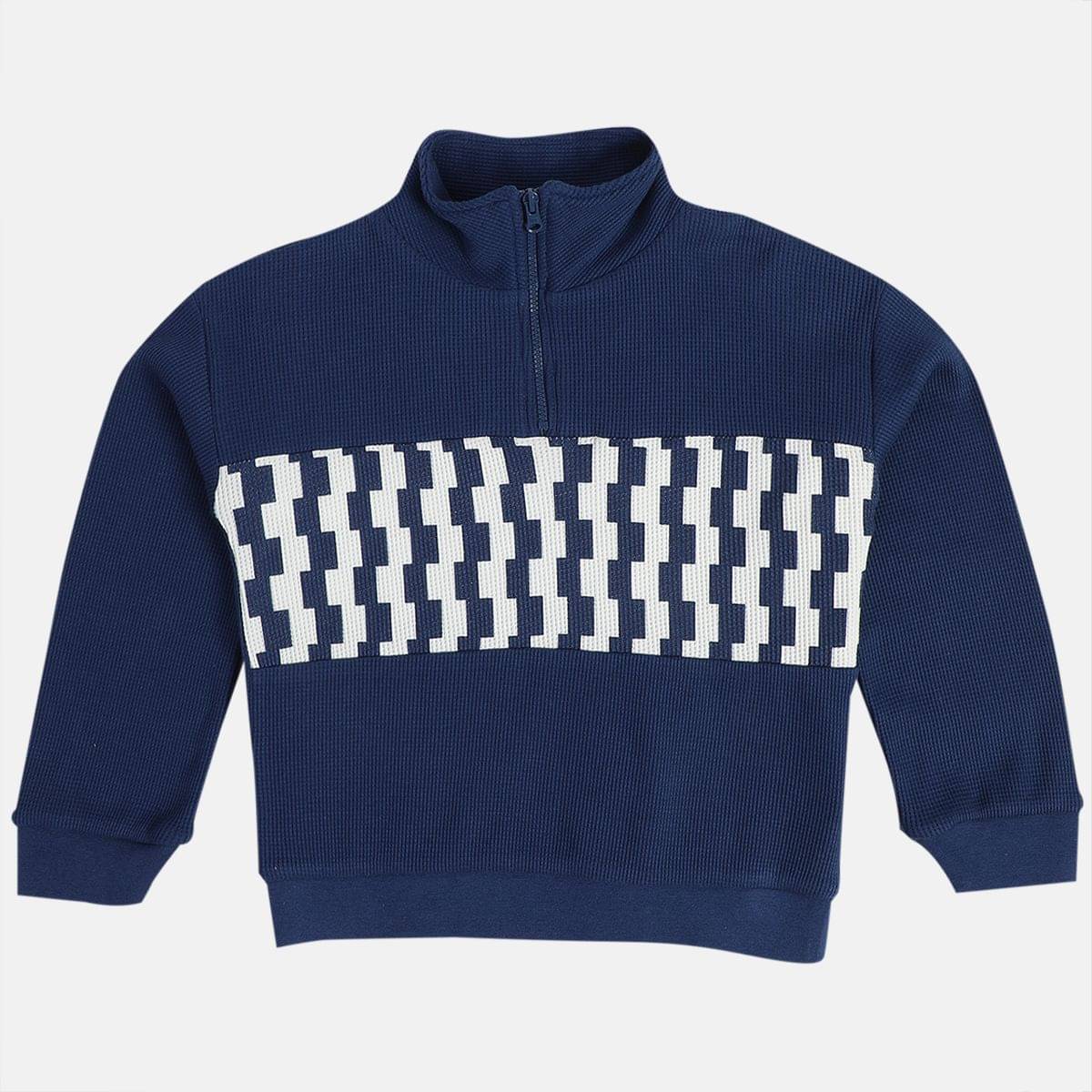     			MINI KLUB Pack of 1 Boys Cotton Sweatshirt ( Blue )