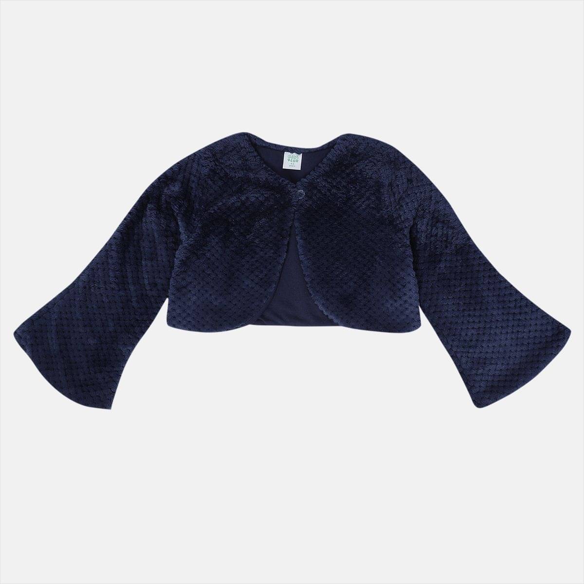     			MINI KLUB Pack of 1 Girls Polyester Shrugs ( Blue )