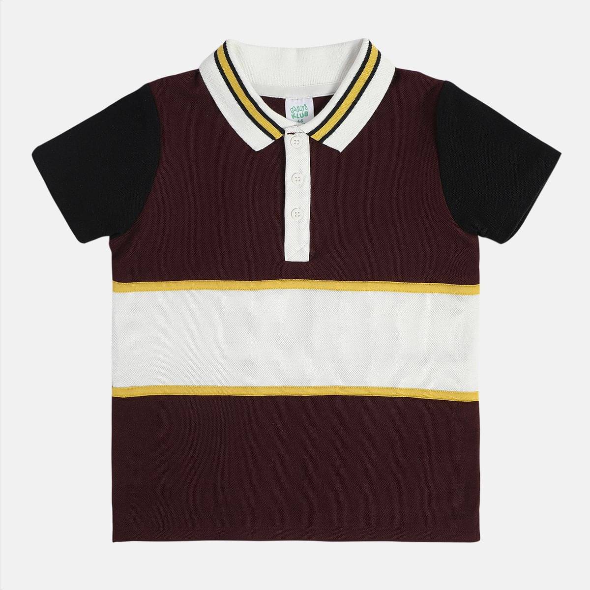     			MINI KLUB Pack of 1 Boys Cotton T-Shirt ( Maroon )
