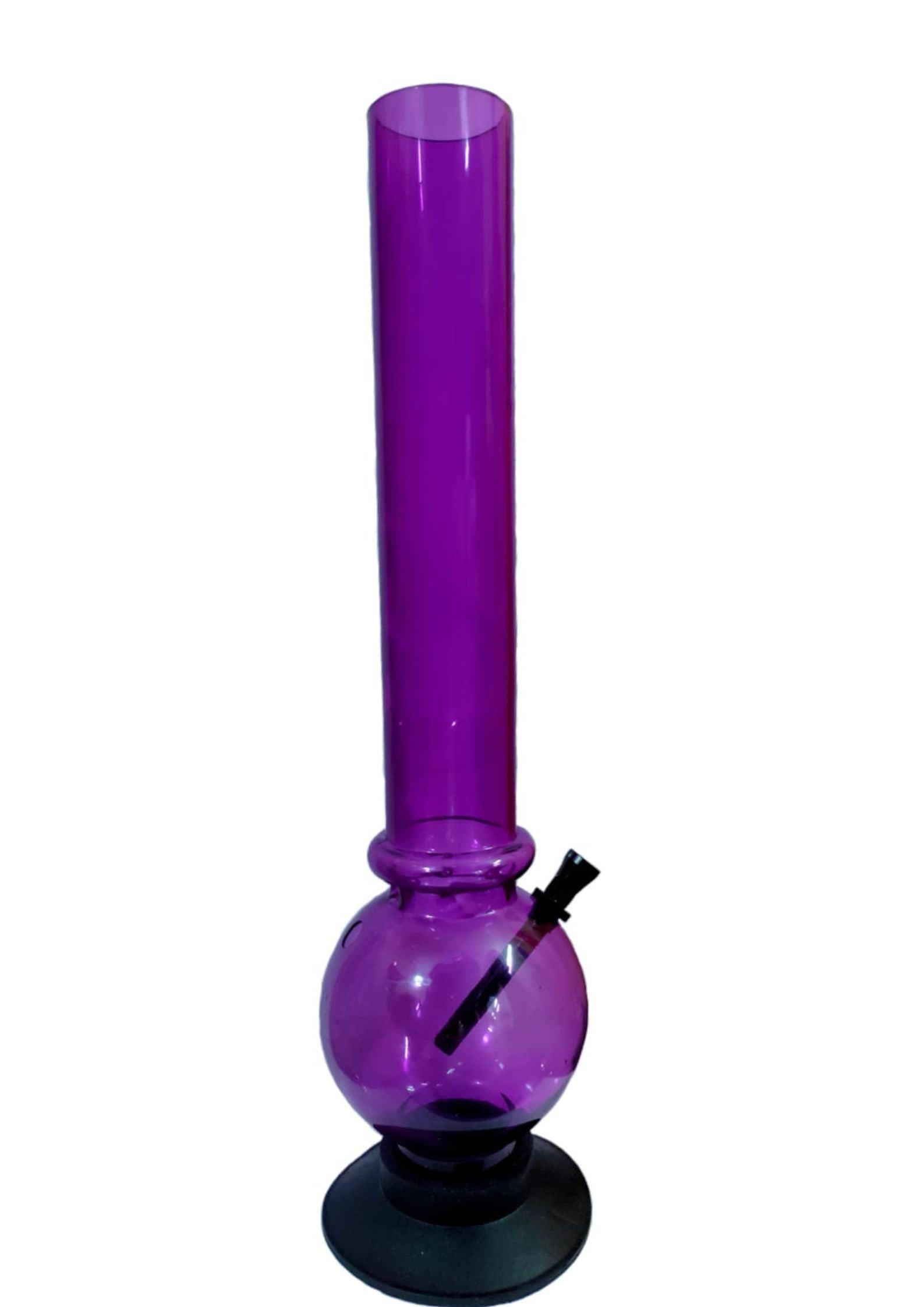 PUFF SMART Acrylic Bong 16 Inch (Waterpipe) Color - Purple
