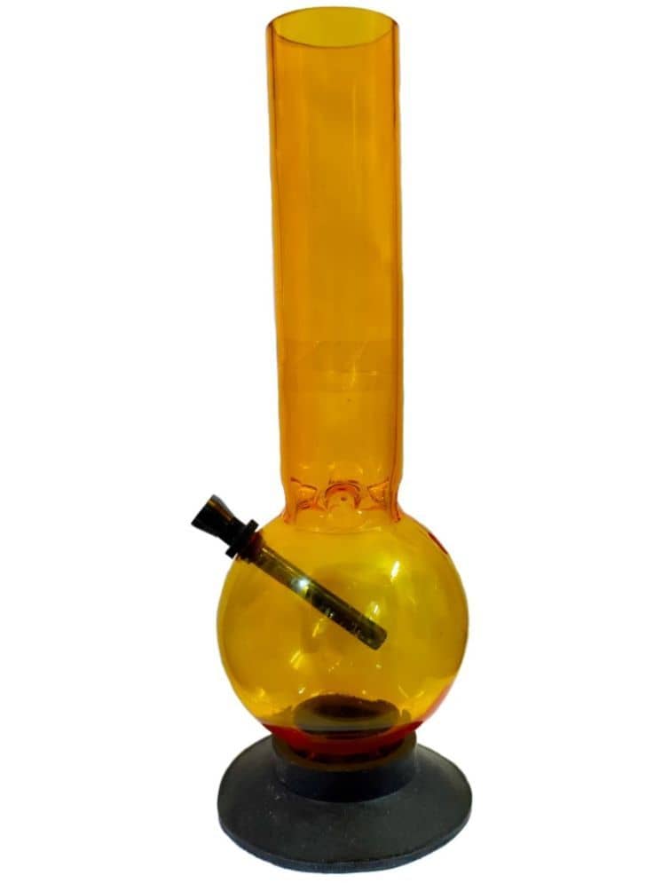 PUFF SMART Acrylic Bong 16 Inch (Waterpipe) Color - Yellow