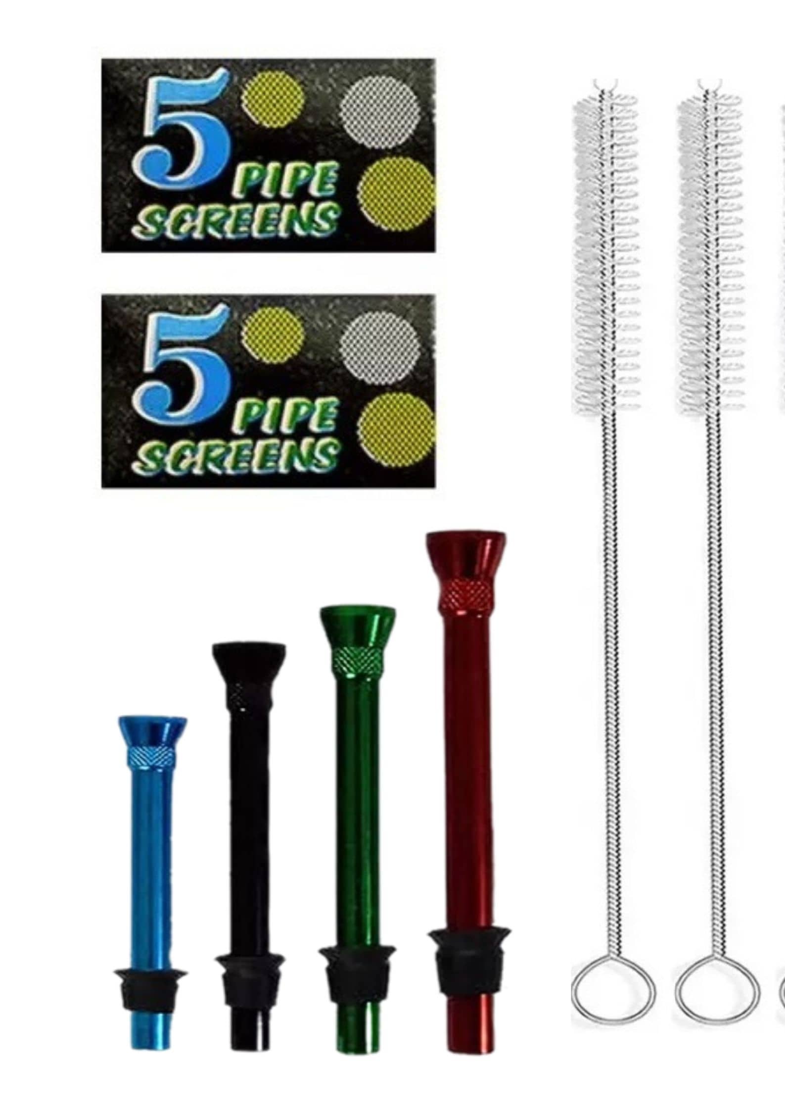 Puff Smart Aluminium Inside Fitting Hookah Mouth Tip  (Multicolor, Pack of 8)