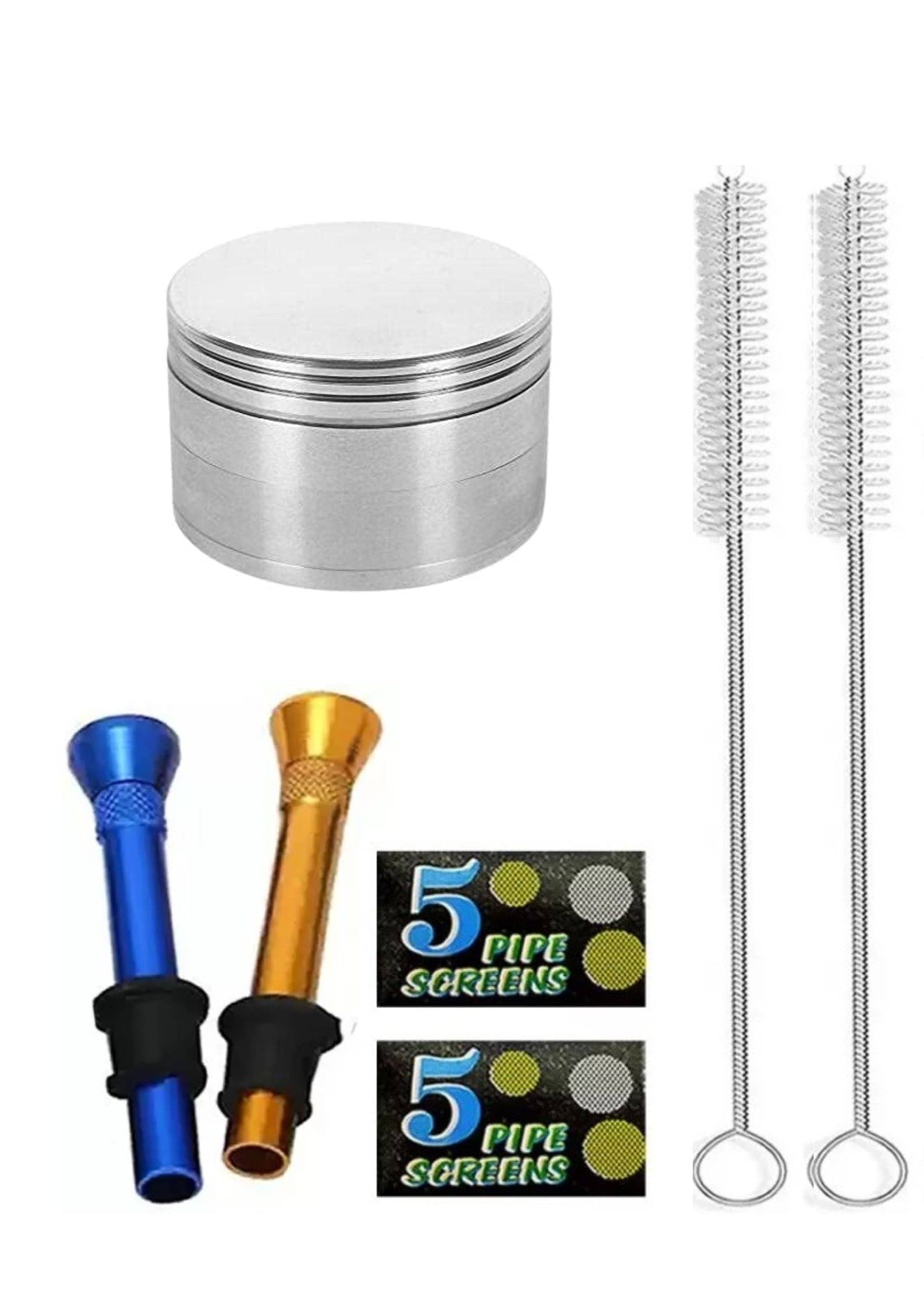 Puff Smart Crusher, Shooter, Pipe Screens With Cleaner Brush Aluminium Inside Fitting Hookah Mouth Tip (Multicolor, Pack of 7) Puff Smart Crusher, Shooter, Pipe Screens With Cleaner Brush Aluminium Inside Fitting Hookah Mouth Tip (Multicolor, Pack of 7)