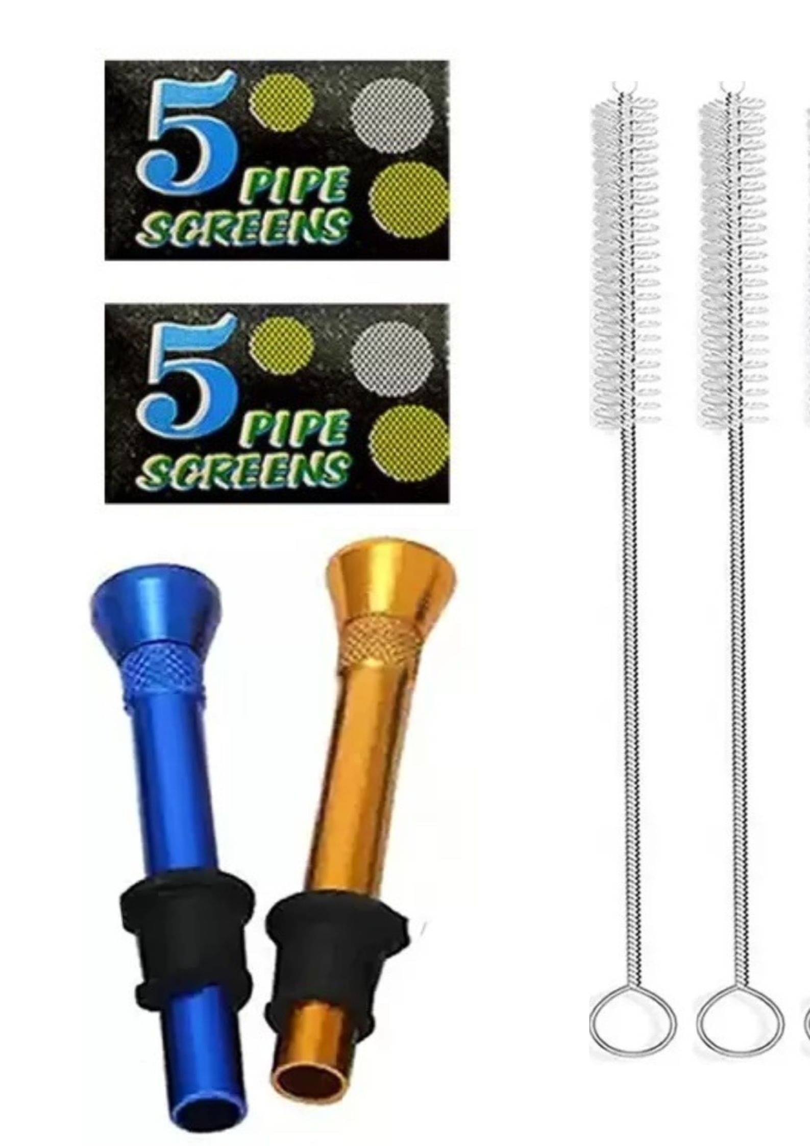 Puff Smart Shooter, Pipe Screens With Cleaner Brush Aluminium Inside Fitting Hookah Mouth Tip  (Multicolor, Pack of 6)     			Puff Smart Shooter, Pipe Screens With Cleaner Brush Aluminium Inside Fitting Hookah Mouth Tip  (Multicolor, Pack of 6)