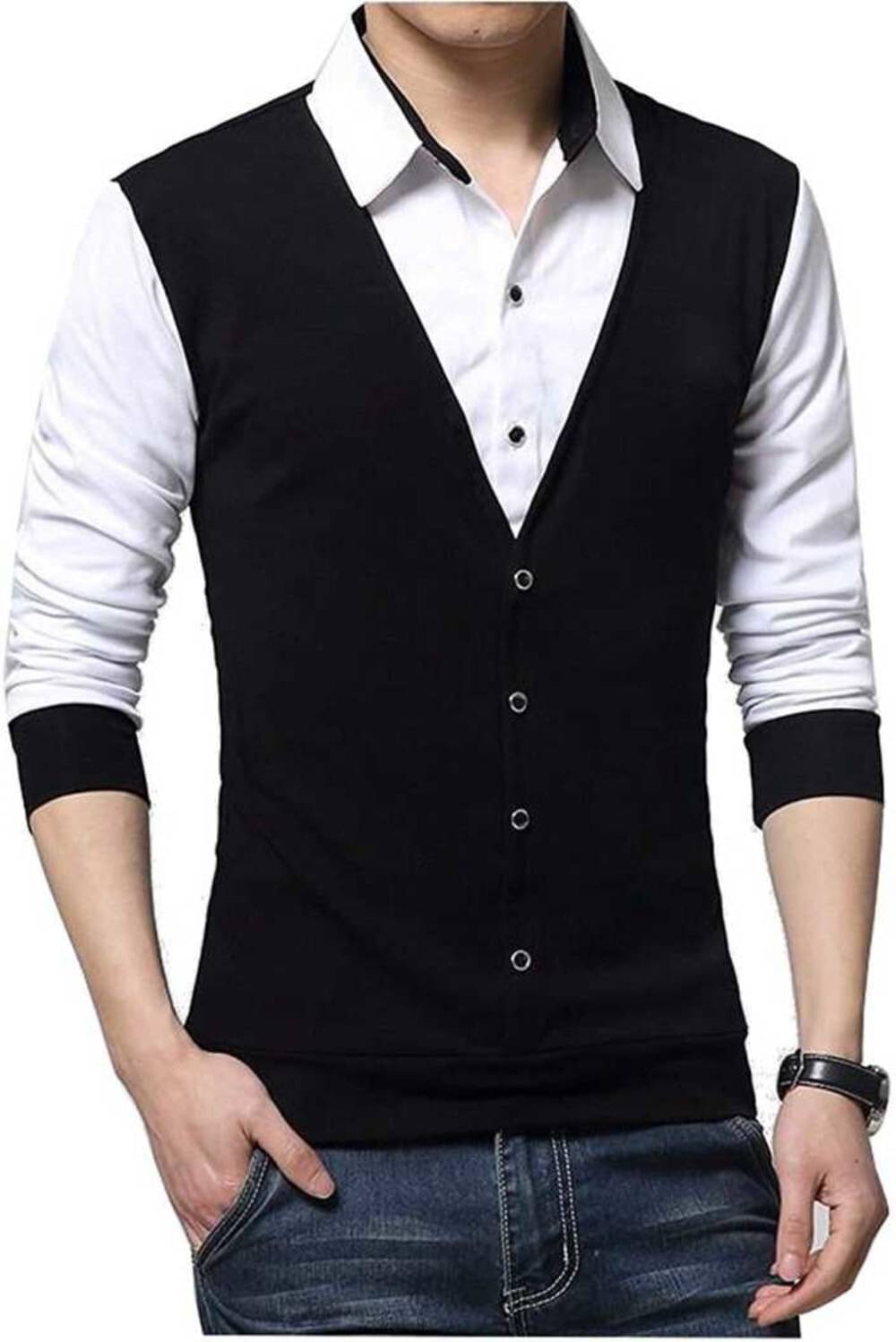 Try This Pack of 1 Cotton Blend Regular Fit Men's T-Shirt ( Black ) Try This Pack of 1 Cotton Blend Regular Fit Men's T-Shirt ( Black )