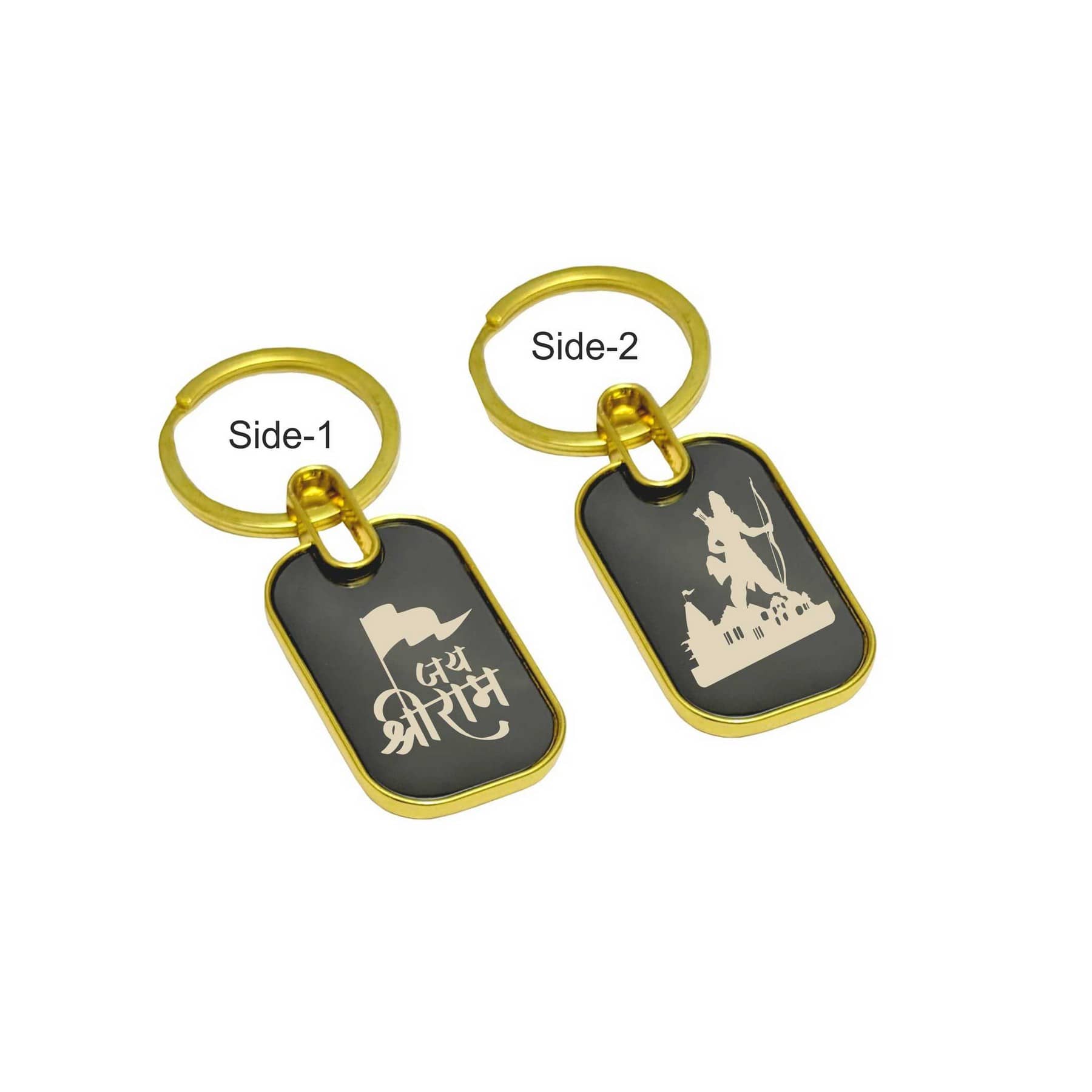 UJJi Metal Antique Keychain ( Pack of 2 )