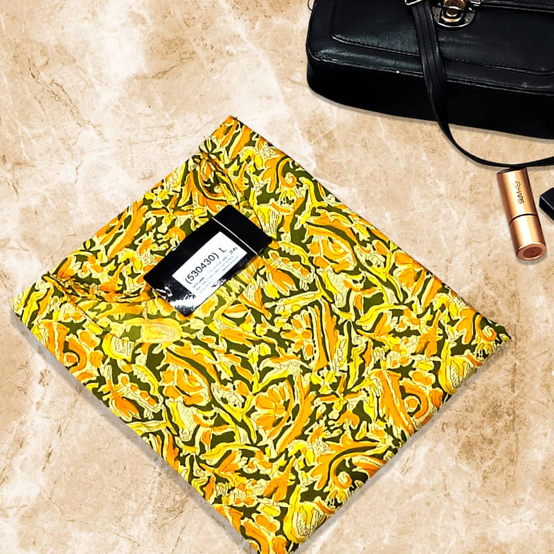     			1 Stop Fashion Pack of 1 Crepe Printed A-line Women's Kurti - ( Yellow )
