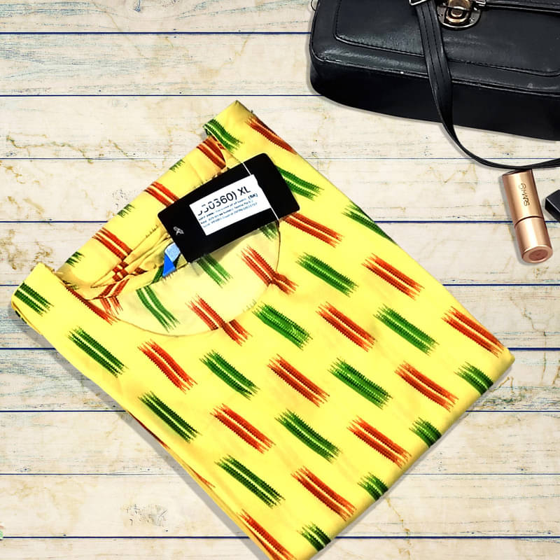 1 Stop Fashion Pack of 1 Crepe Printed A-line Women's Kurti - ( Yellow )     			1 Stop Fashion Pack of 1 Crepe Printed A-line Women's Kurti - ( Yellow )