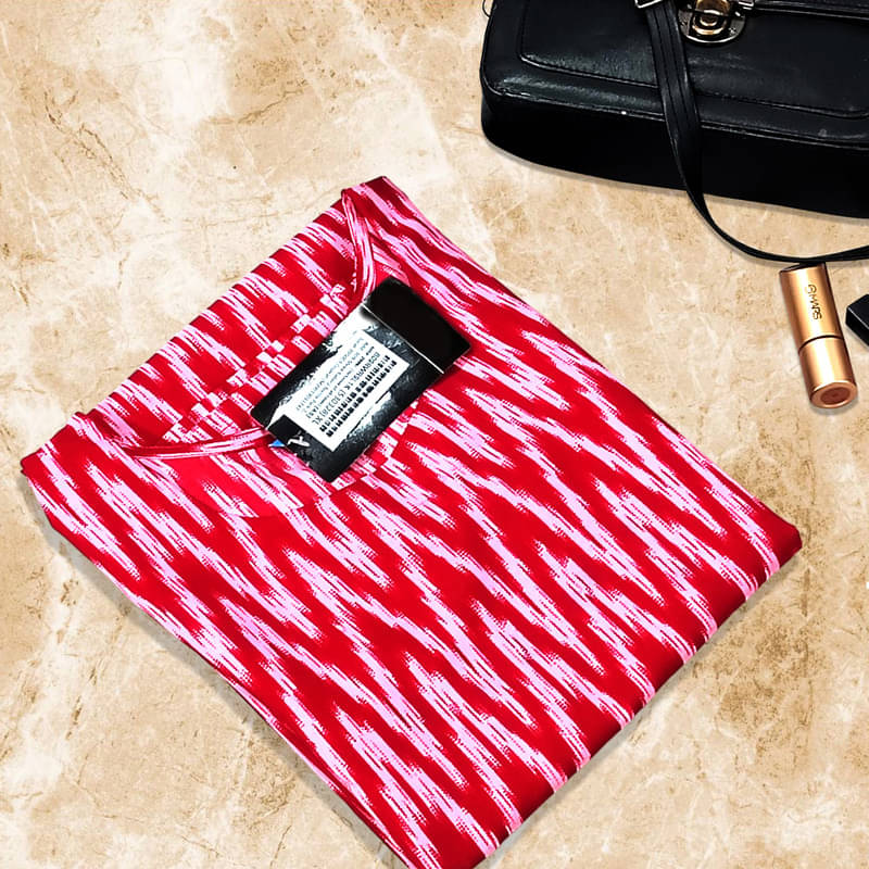 1 Stop Fashion Pack of 1 Crepe Printed A-line Women's Kurti - ( Pink )     			1 Stop Fashion Pack of 1 Crepe Printed A-line Women's Kurti - ( Pink )