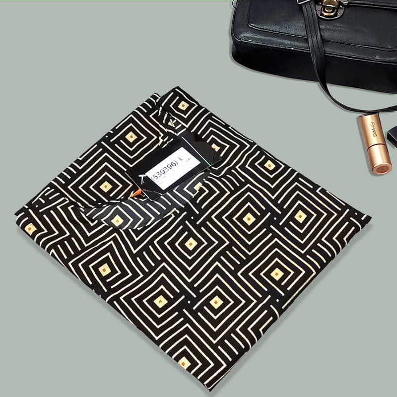 1 Stop Fashion Pack of 1 Crepe Printed A-line Women's Kurti - ( Yellow & Black )     			1 Stop Fashion Pack of 1 Crepe Printed A-line Women's Kurti - ( Yellow & Black )