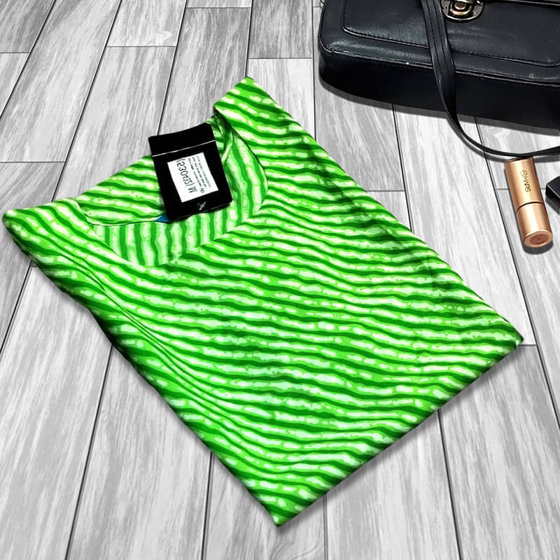     			1 Stop Fashion Pack of 1 Crepe Printed A-line Women's Kurti - ( Green )