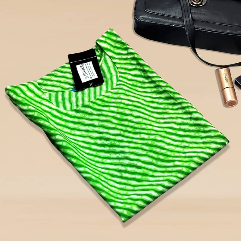     			1 Stop Fashion Pack of 1 Crepe Printed A-line Women's Kurti - ( Green )
