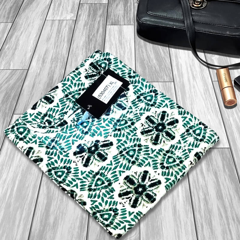 1 Stop Fashion Pack of 1 Crepe Printed A-line Women's Kurti - ( Sea Green ) 1 Stop Fashion Pack of 1 Crepe Printed A-line Women's Kurti - ( Sea Green )