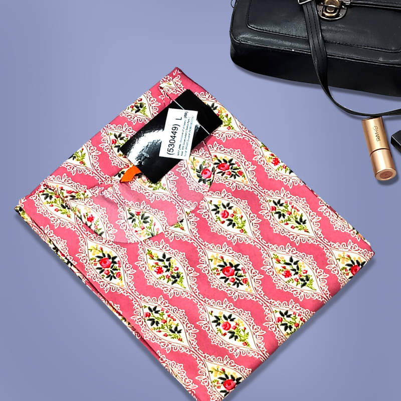 1 Stop Fashion Pack of 1 Crepe Printed A-line Women's Kurti - ( Pink )     			1 Stop Fashion Pack of 1 Crepe Printed A-line Women's Kurti - ( Pink )