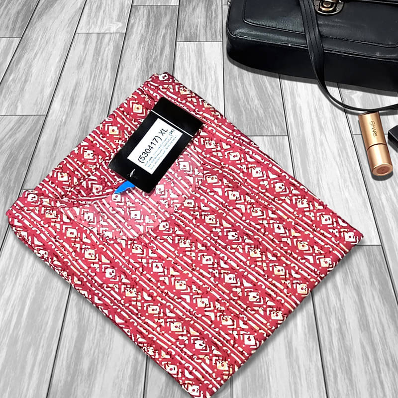 1 Stop Fashion Pack of 1 Crepe Printed A-line Women's Kurti - ( Fluorescent Pink ) 1 Stop Fashion Pack of 1 Crepe Printed A-line Women's Kurti - ( Fluorescent Pink )