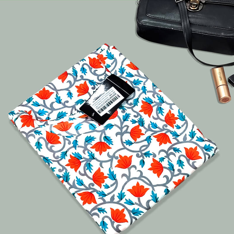     			1 Stop Fashion Pack of 1 Crepe Printed A-line Women's Kurti - ( Light Blue )