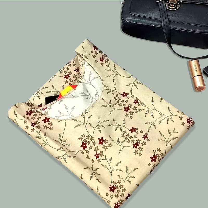 1 Stop Fashion Pack of 1 Crepe Printed A-line Women's Kurti - ( Beige ) 1 Stop Fashion Pack of 1 Crepe Printed A-line Women's Kurti - ( Beige )