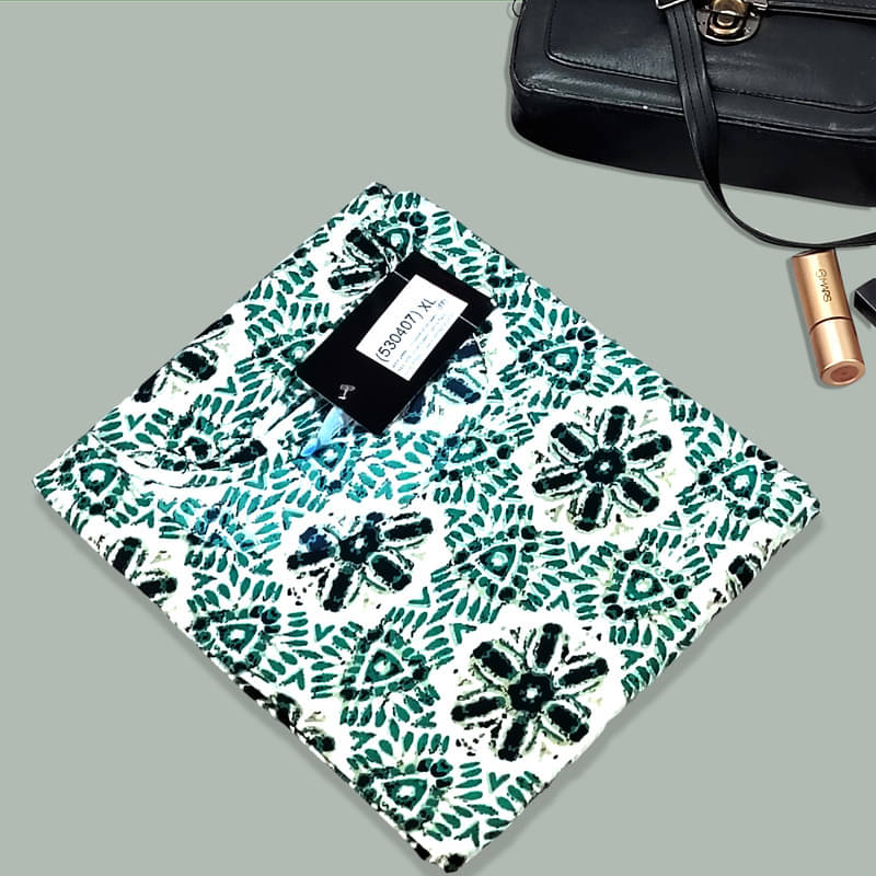 1 Stop Fashion Pack of 1 Crepe Printed A-line Women's Kurti - ( Sea Green ) 1 Stop Fashion Pack of 1 Crepe Printed A-line Women's Kurti - ( Sea Green )