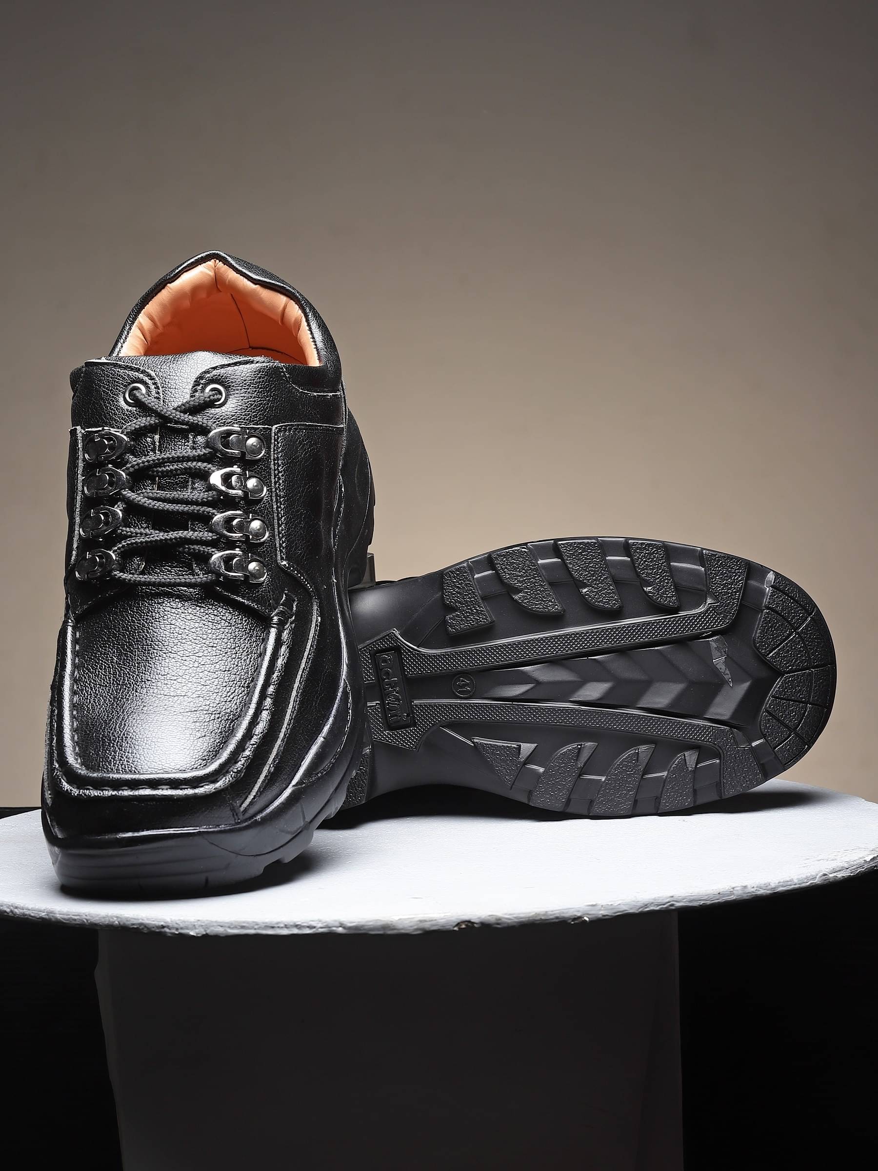     			Action Black Men's Casual Boots