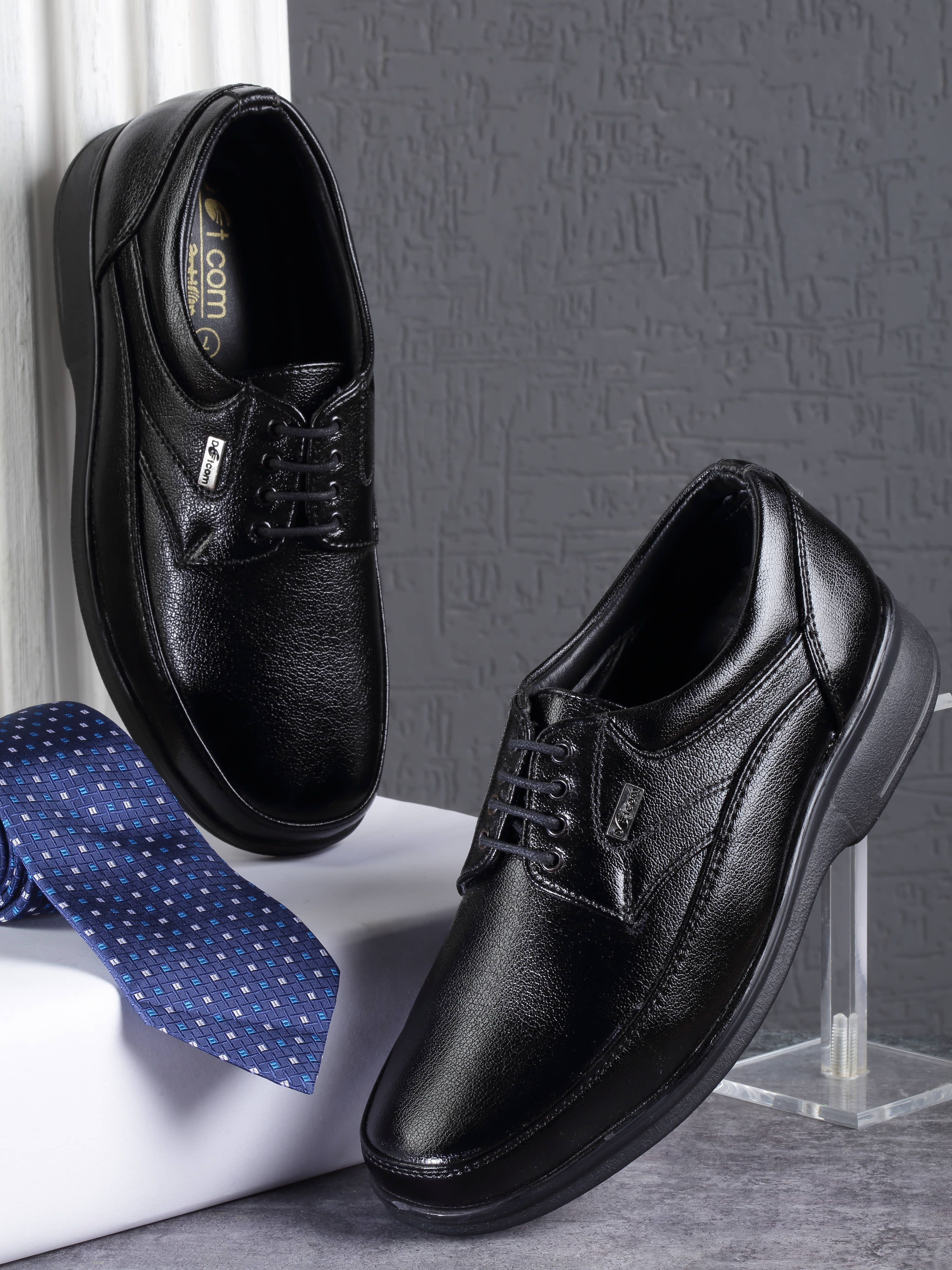 Action Black Men's Derby Formal Shoes - Formal Shoes | Buy online on ZillyBuy