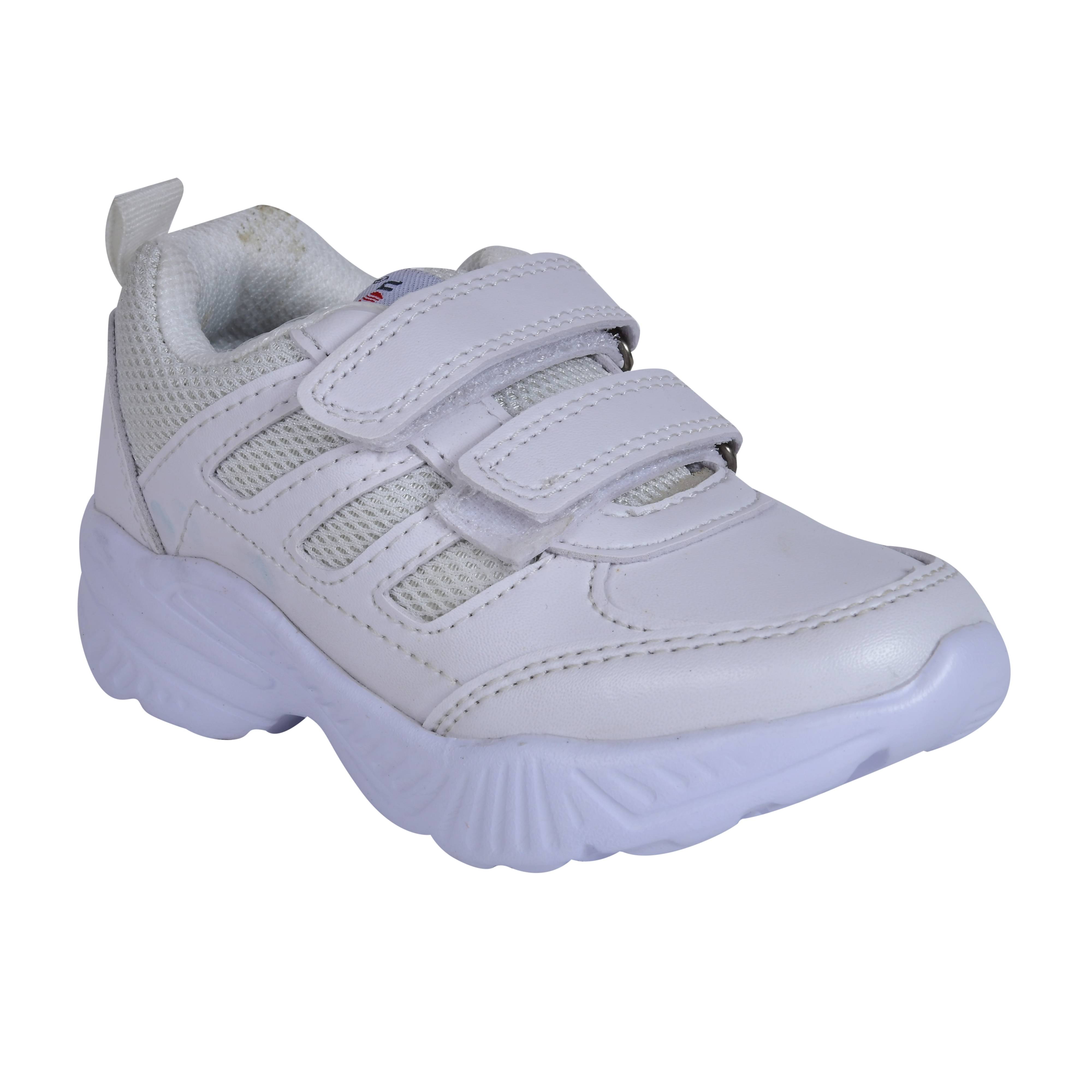     			Action - White Boy's School Shoes ( 1 Pair )