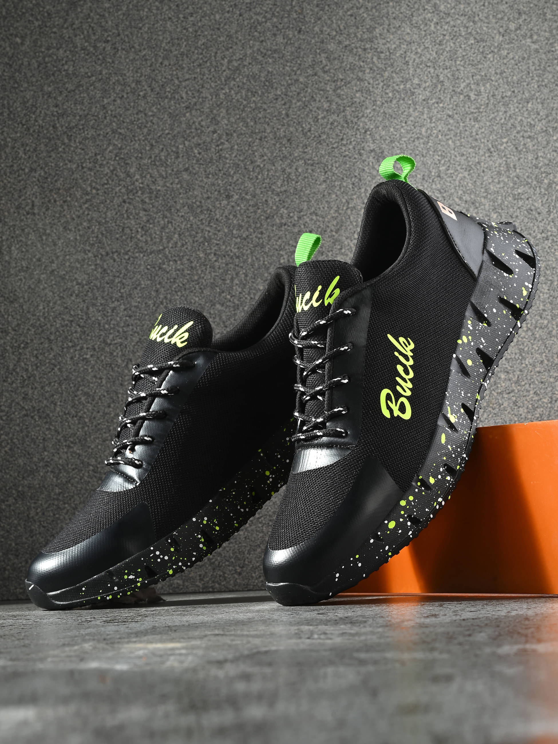     			Bucik Black Men's Lifestyle Shoes