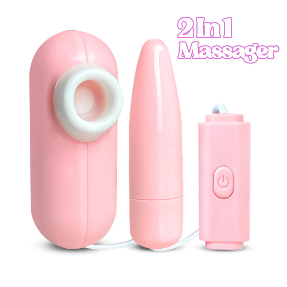     			Calmras 2-in1 Sucker Egg Portable Manual Massager