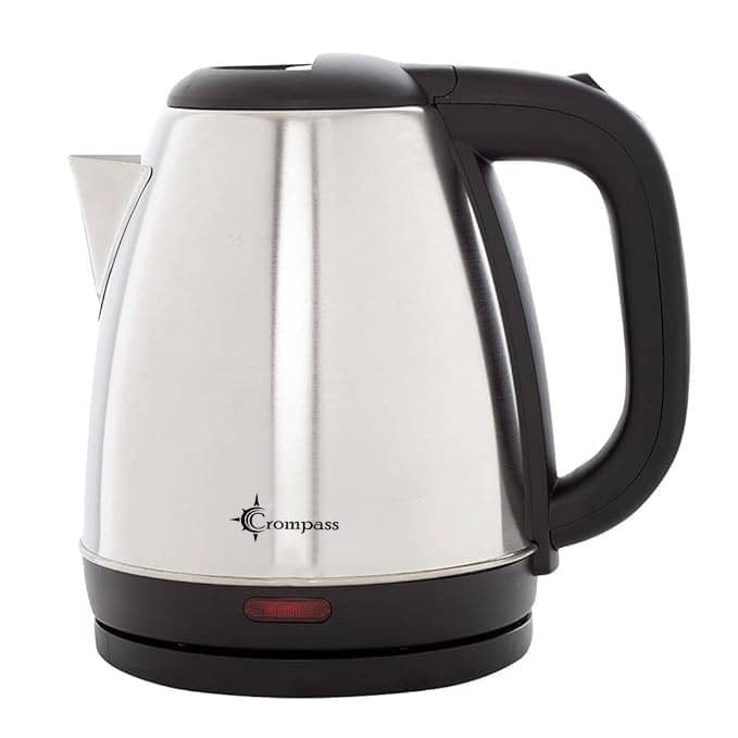     			Crompass Steel Electric Kettle 1.8 ml