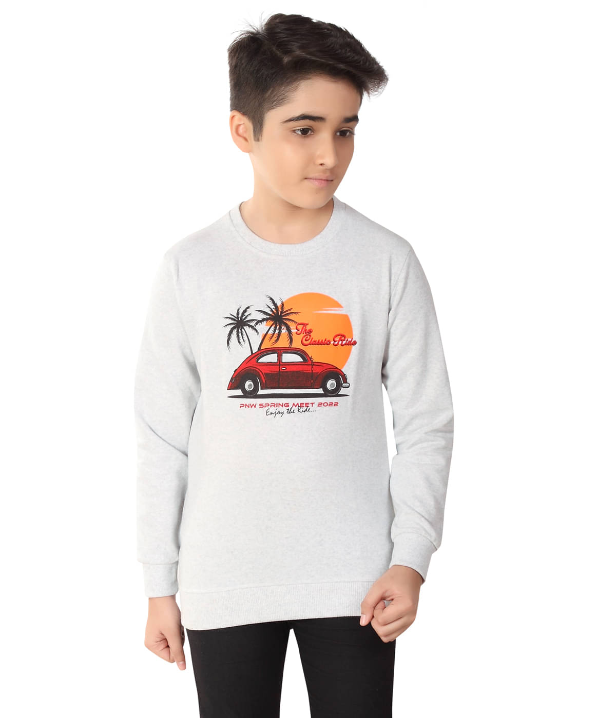     			MIST N FOGG Pack of 1 Boys Cotton Blend Pullover Sweater ( Ecru )