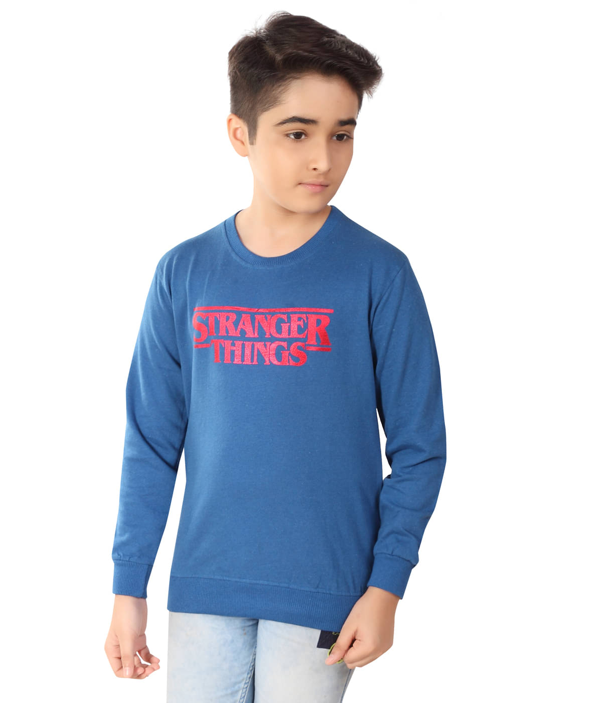     			MIST N FOGG Pack of 1 Boys Cotton Blend Pullover Sweater ( Blue )