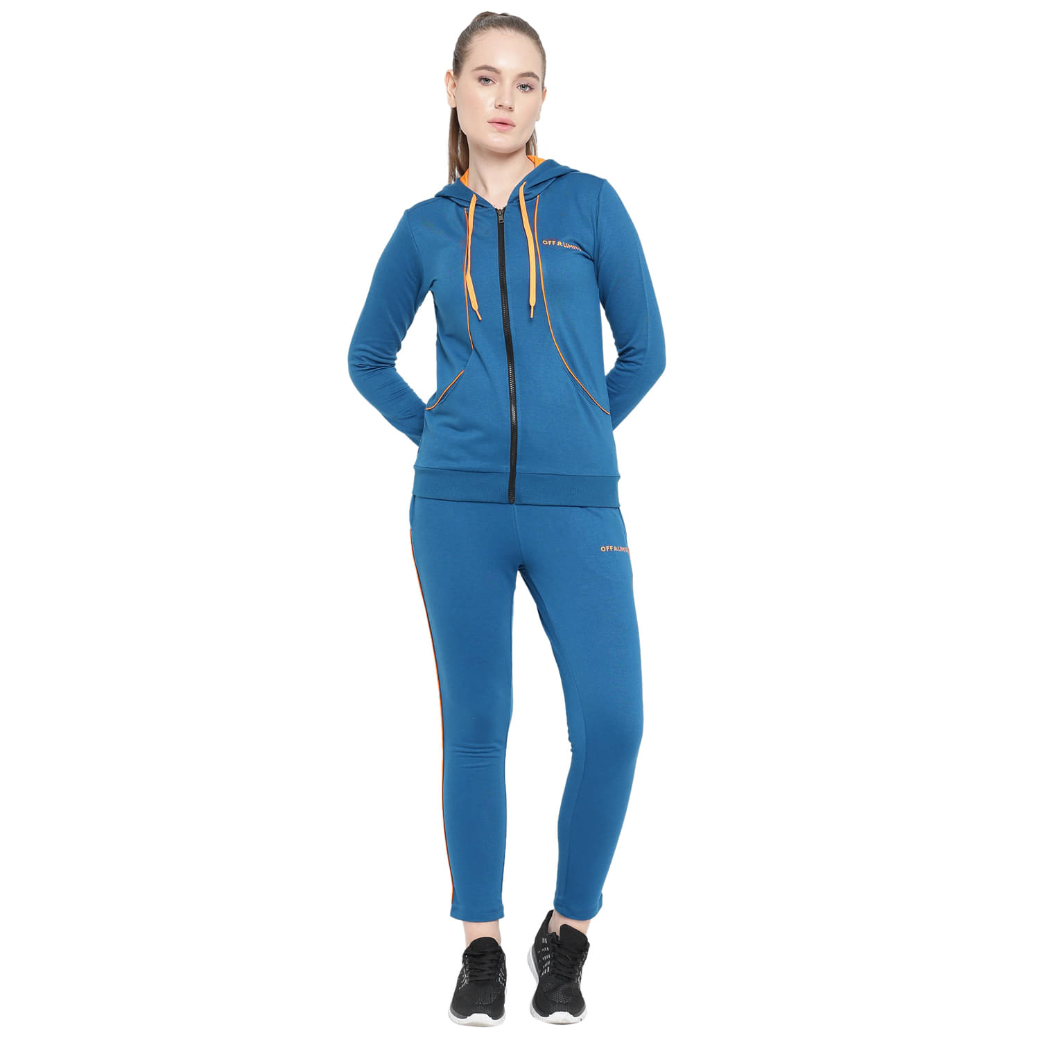     			OFF LIMITS Blue Polyester Colorblock Tracksuit - Pack of 1