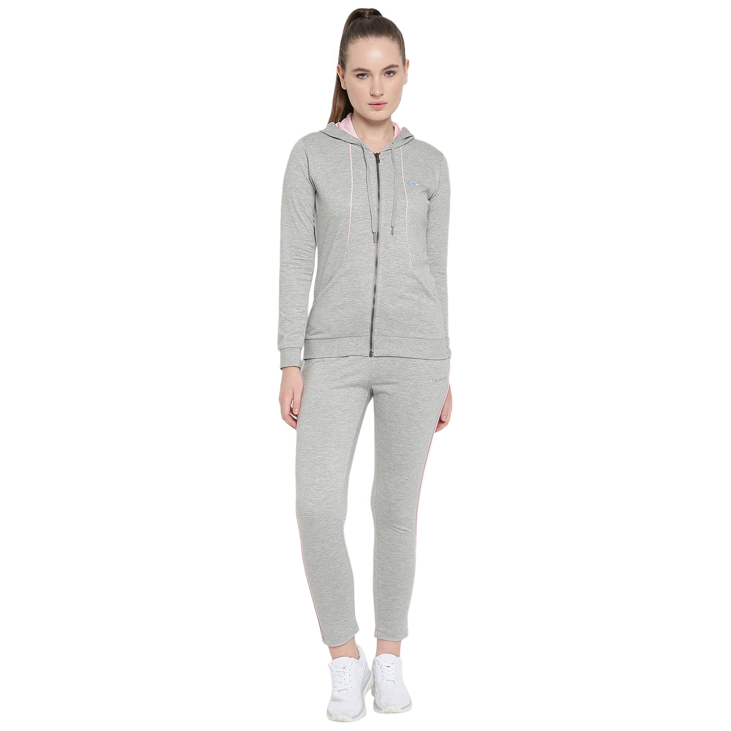    			OFF LIMITS Grey Polyester Colorblock Tracksuit - Pack of 1