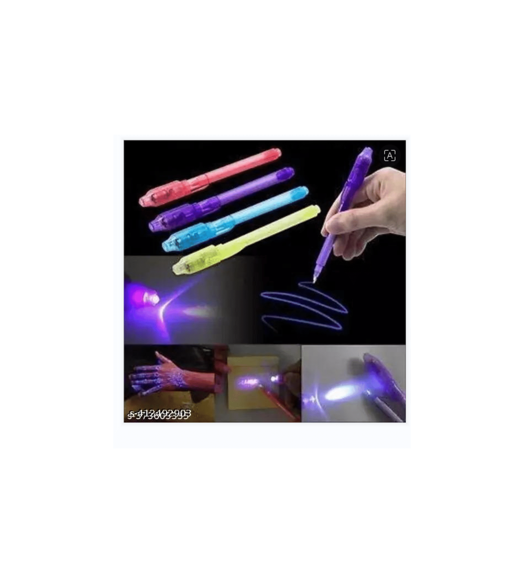 Posshe Latest Invisible Ink Pen with UV Light Spy Pen Magic Marker for Kids Party Favors Ideas Return Gifts Easter Day Halloween (PACK of 4) Posshe Latest Invisible Ink Pen with UV Light Spy Pen Magic Marker for Kids Party Favors Ideas Return Gifts Easter Day Halloween (PACK of 4)
