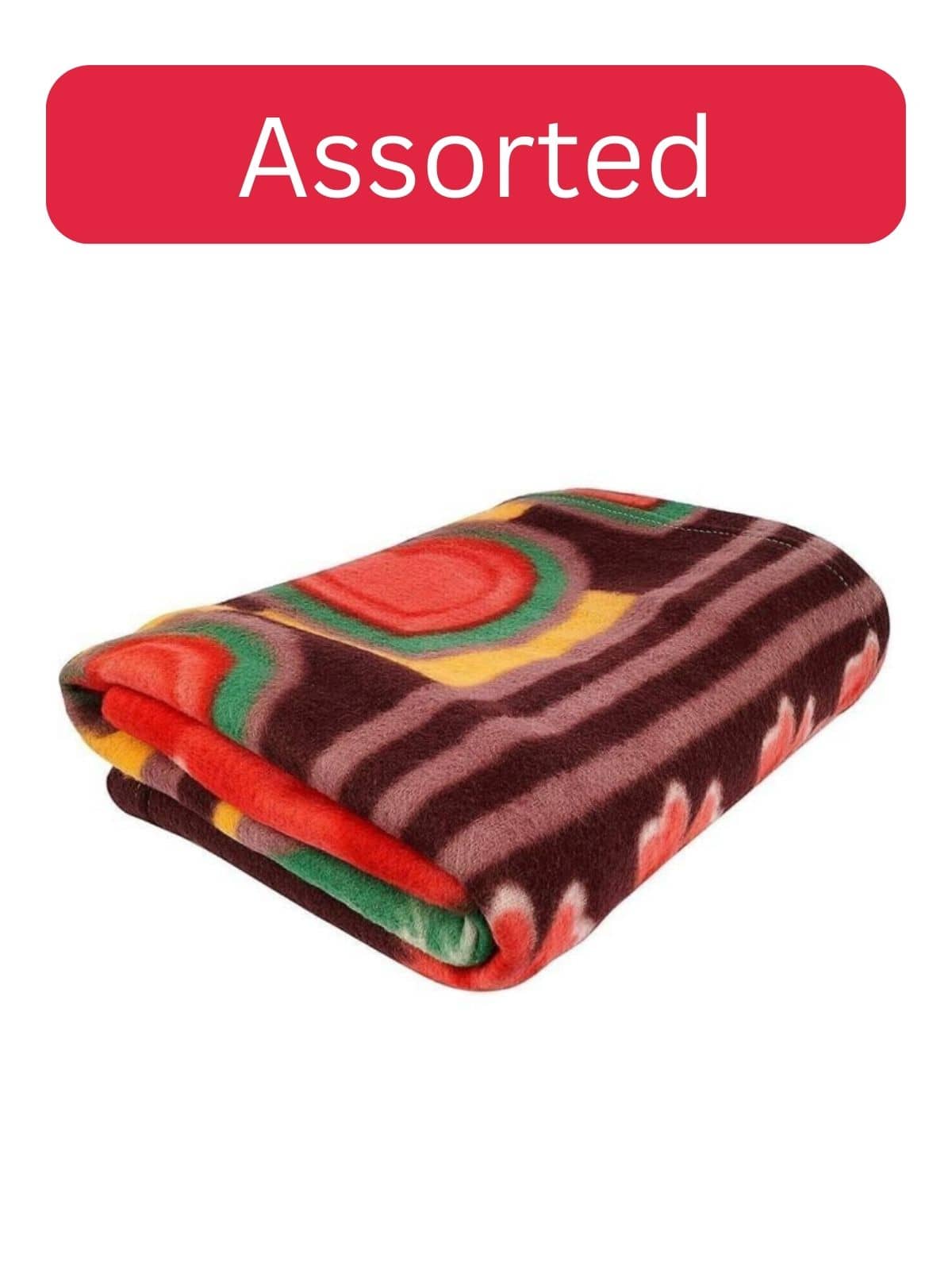 Wholesale india Fleece Floral Single Bed Blanket ( 220 cm x 150 cm ) - Assorted ( Pack of 1 )