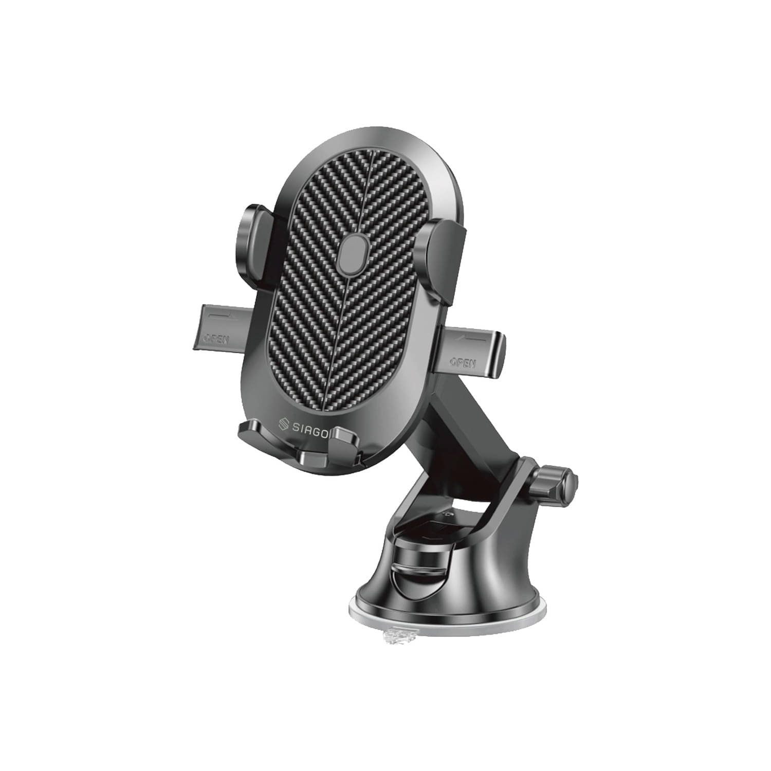 SIAGO Dashboard & Windshield Single Clamp Car Mobile Holder - Black SIAGO Dashboard & Windshield Single Clamp Car Mobile Holder - Black