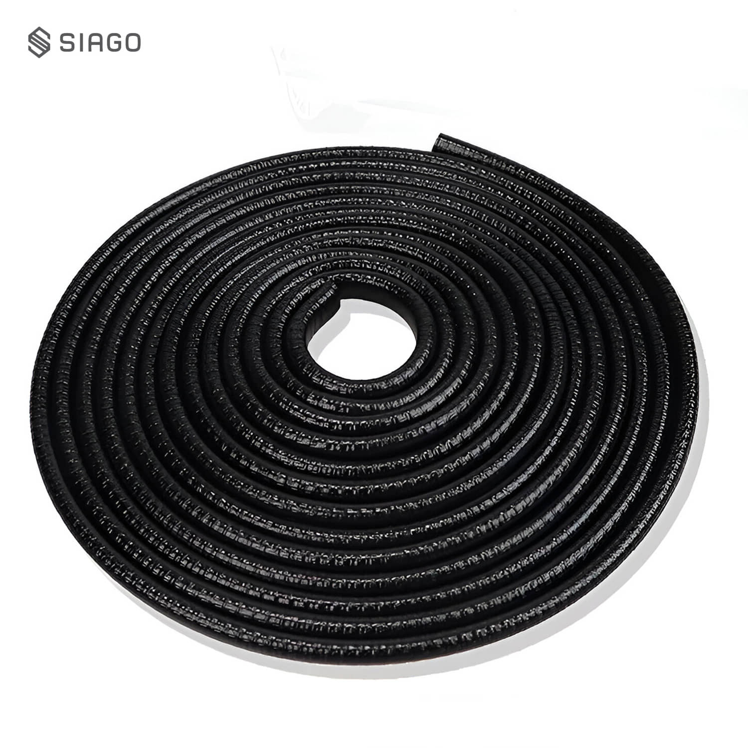 SIAGO Premium Car Door Sealing Strip - 5 Meters, High-Quality Waterproof Rubber Weatherstrip for Noise Reduction, Dustproof, Soundproof, Universal Fit for Cars, SUVs, and Trucks