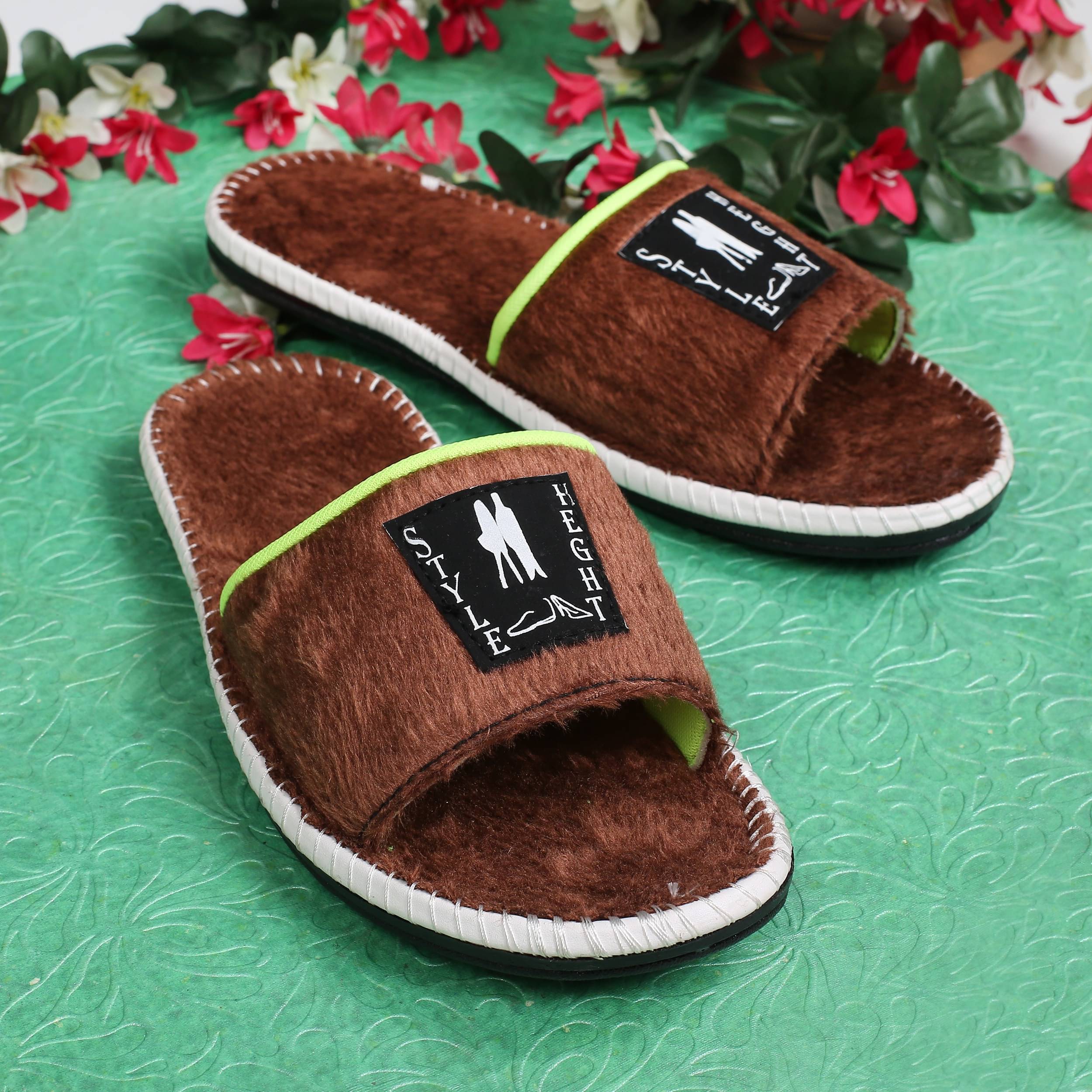     			Style Height Brown Men's Slide Flip Flop