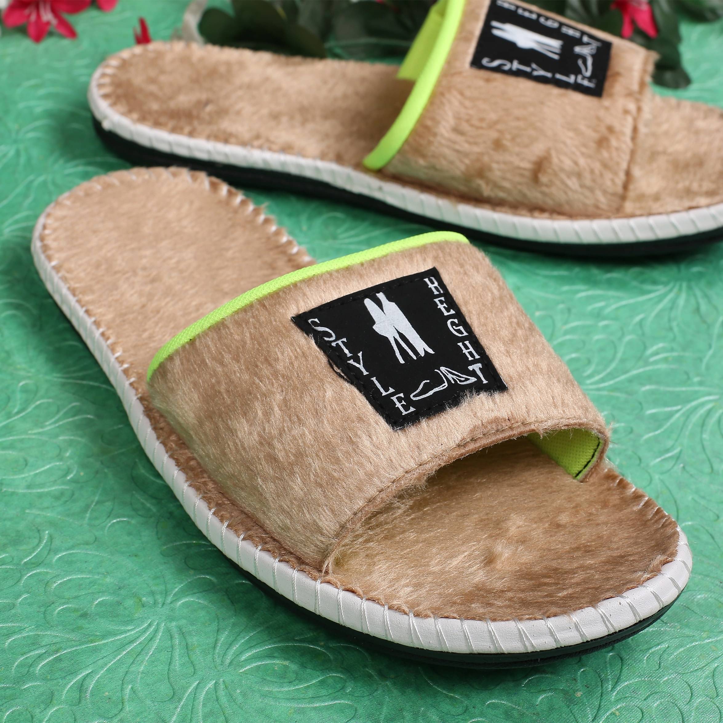     			Style Height Tan Men's Slide Flip Flop