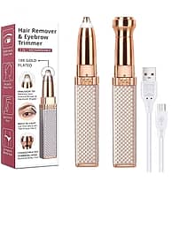 TESMEZY Trimmer Gold Corded,Cordless Eyebrow Trimmer With 90 minutes Runtime