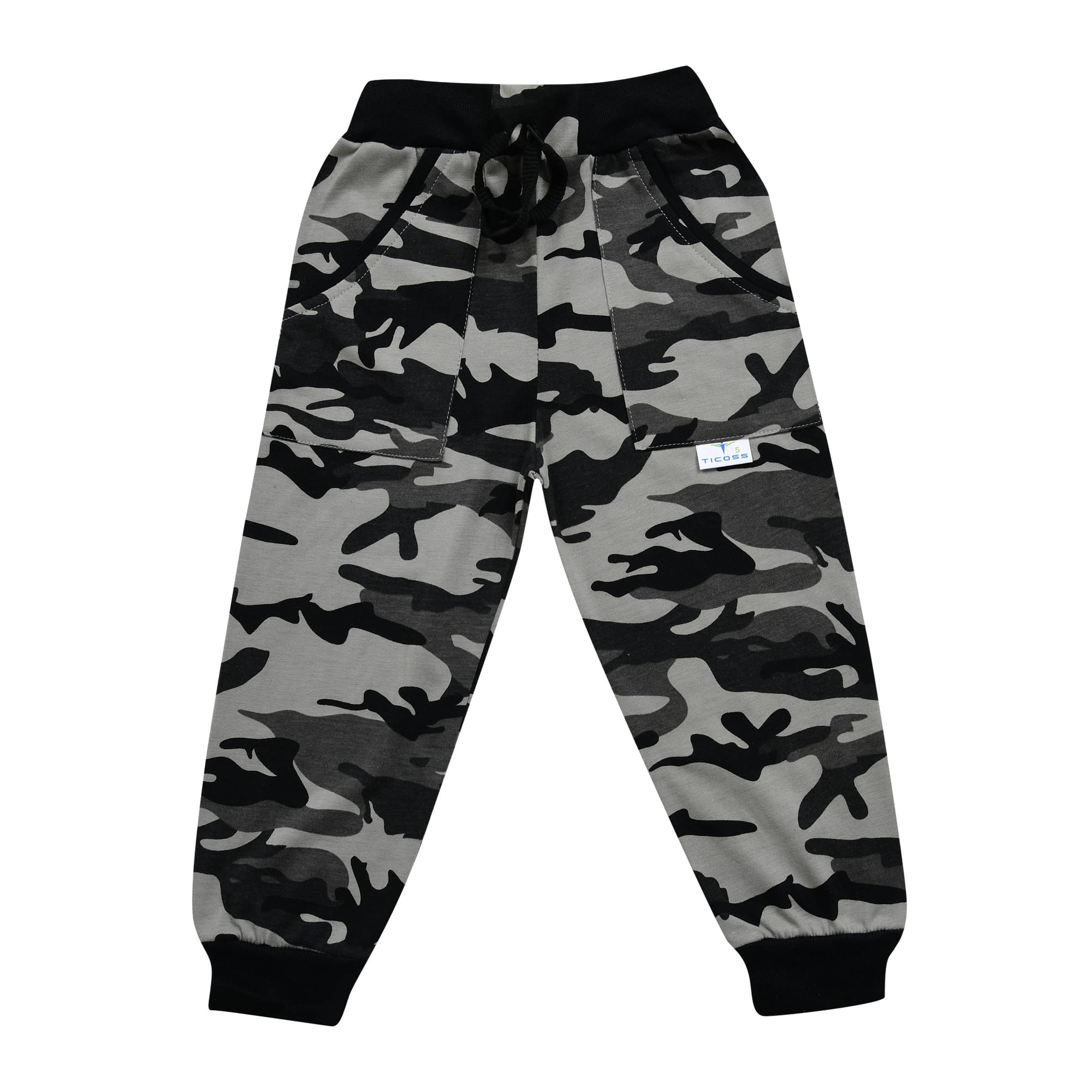     			TICOSS Pack of 1 Boys Cotton Blend Trackpant ( Grey )