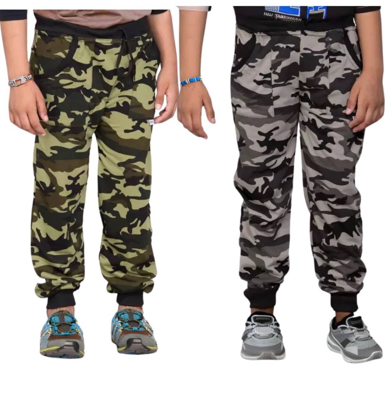 ATLANS CLOTHES Pack of 2 Boys Cotton Blend Trackpant ( Multicolor 2 ) - Track Pants | Buy online on ZillyBuy