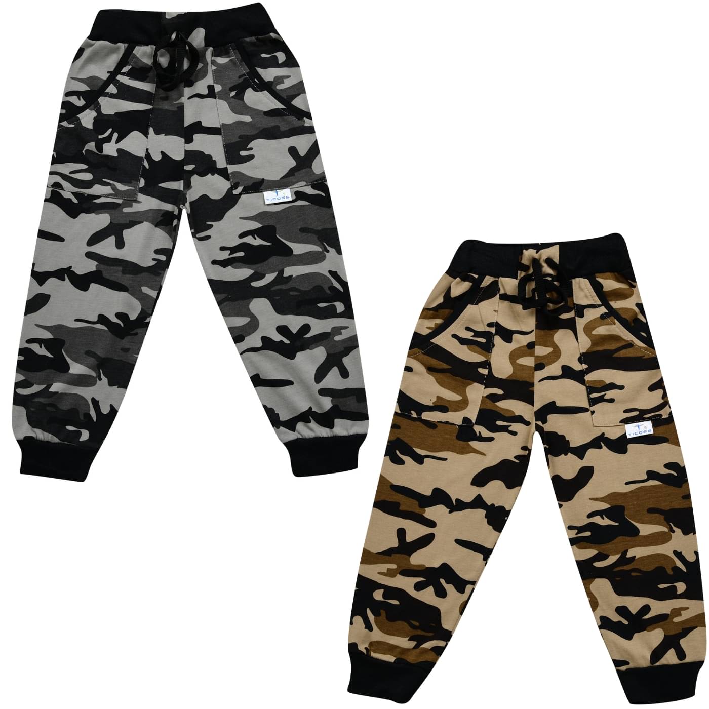 ATLANS CLOTHES Pack of 2 Boys Cotton Blend Trackpant ( Multicolor ) ATLANS CLOTHES Pack of 2 Boys Cotton Blend Trackpant ( Multicolor )