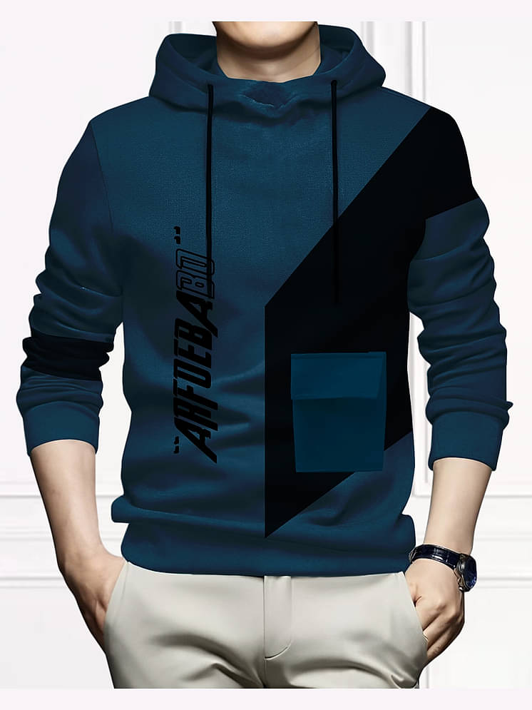 Red Tape Cotton Blend Hooded Men's Sweatshirt Grey Pack of