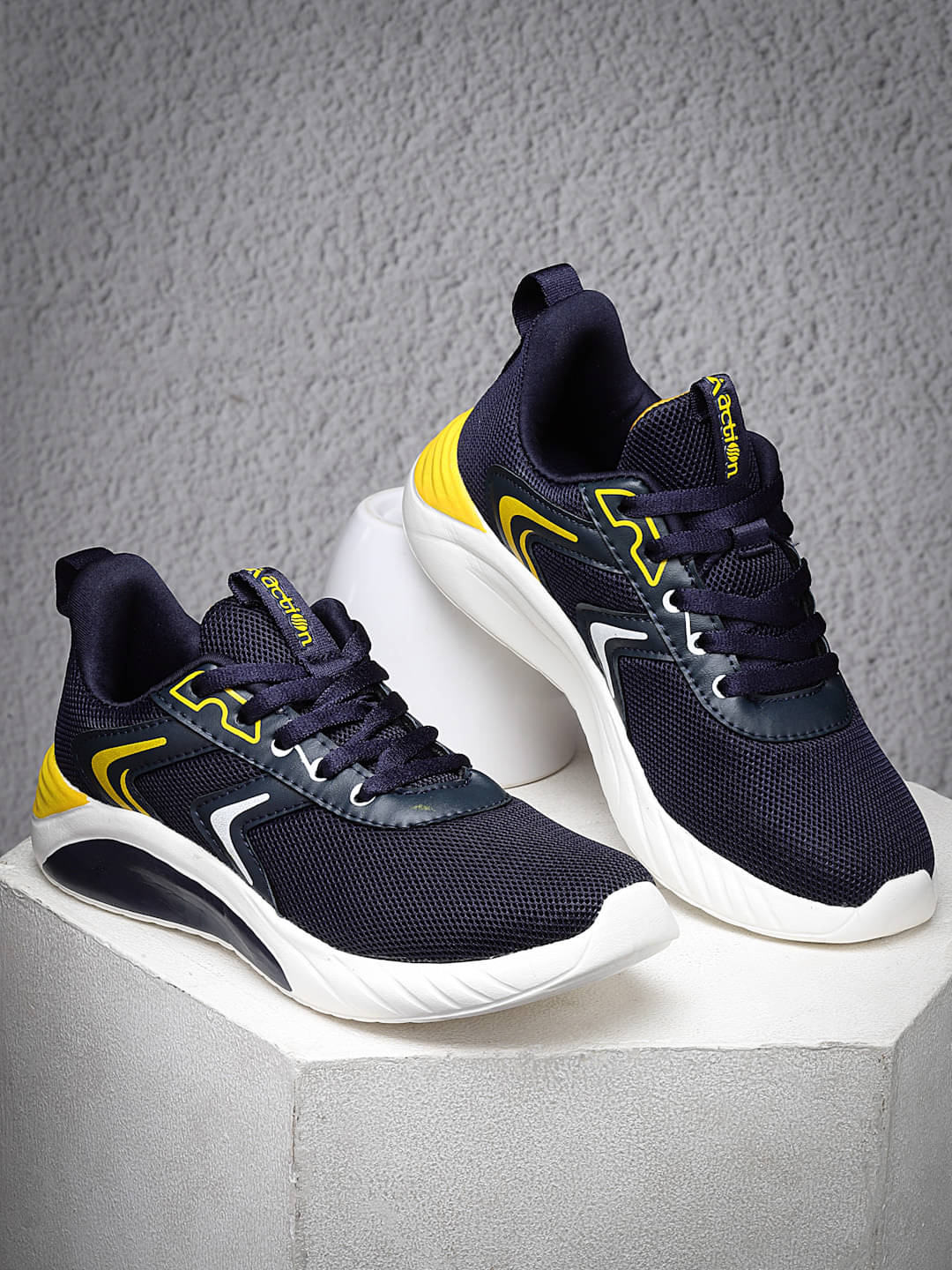     			Action - Navy Boy's Running Shoes ( 1 Pair )