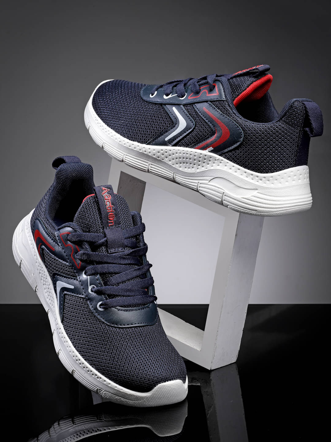     			Action - Navy Boy's Running Shoes ( 1 Pair )