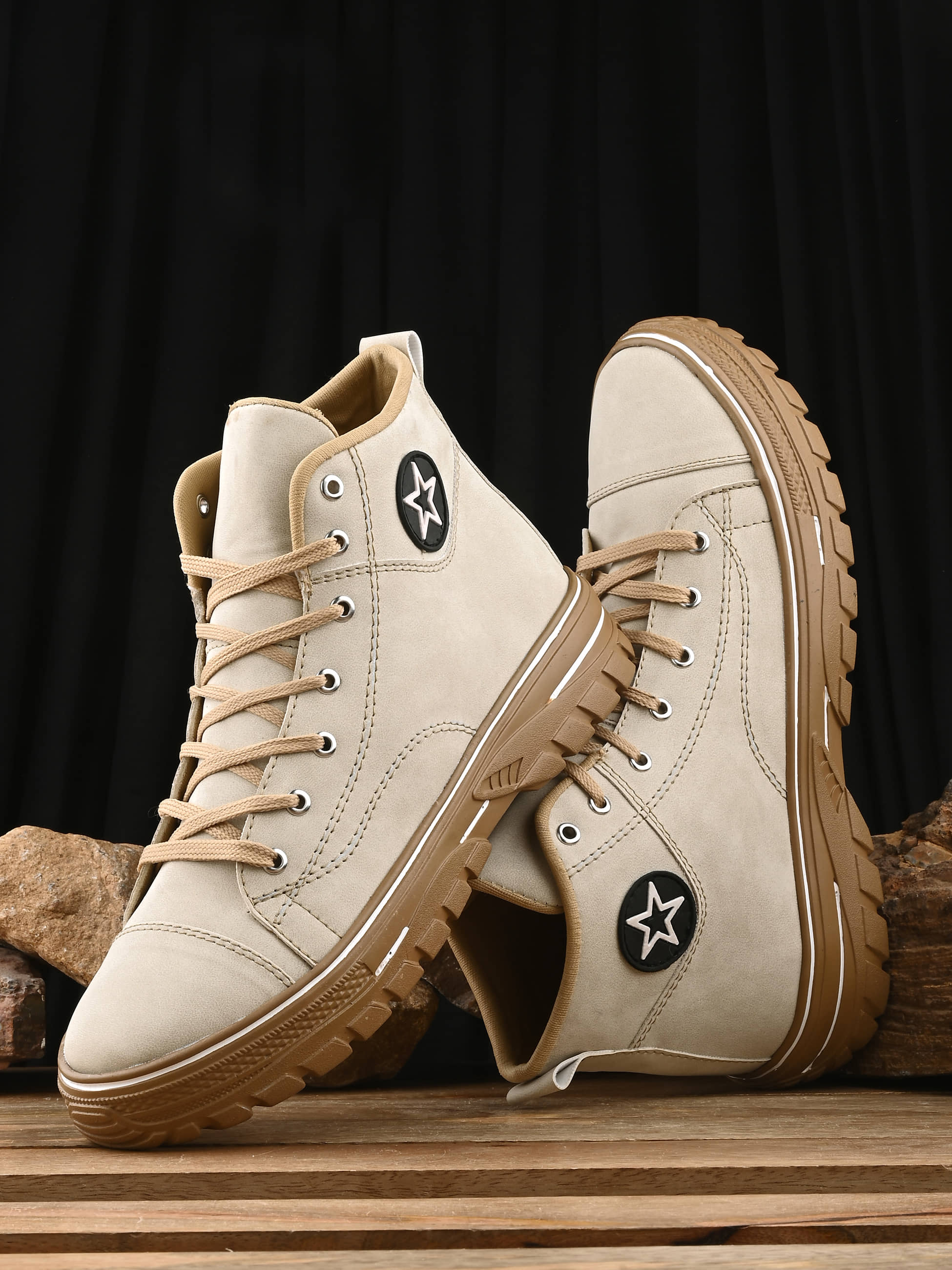 Bucik Beige Men's Outdoor Shoes - Casual Shoes | Buy online on ZillyBuy
