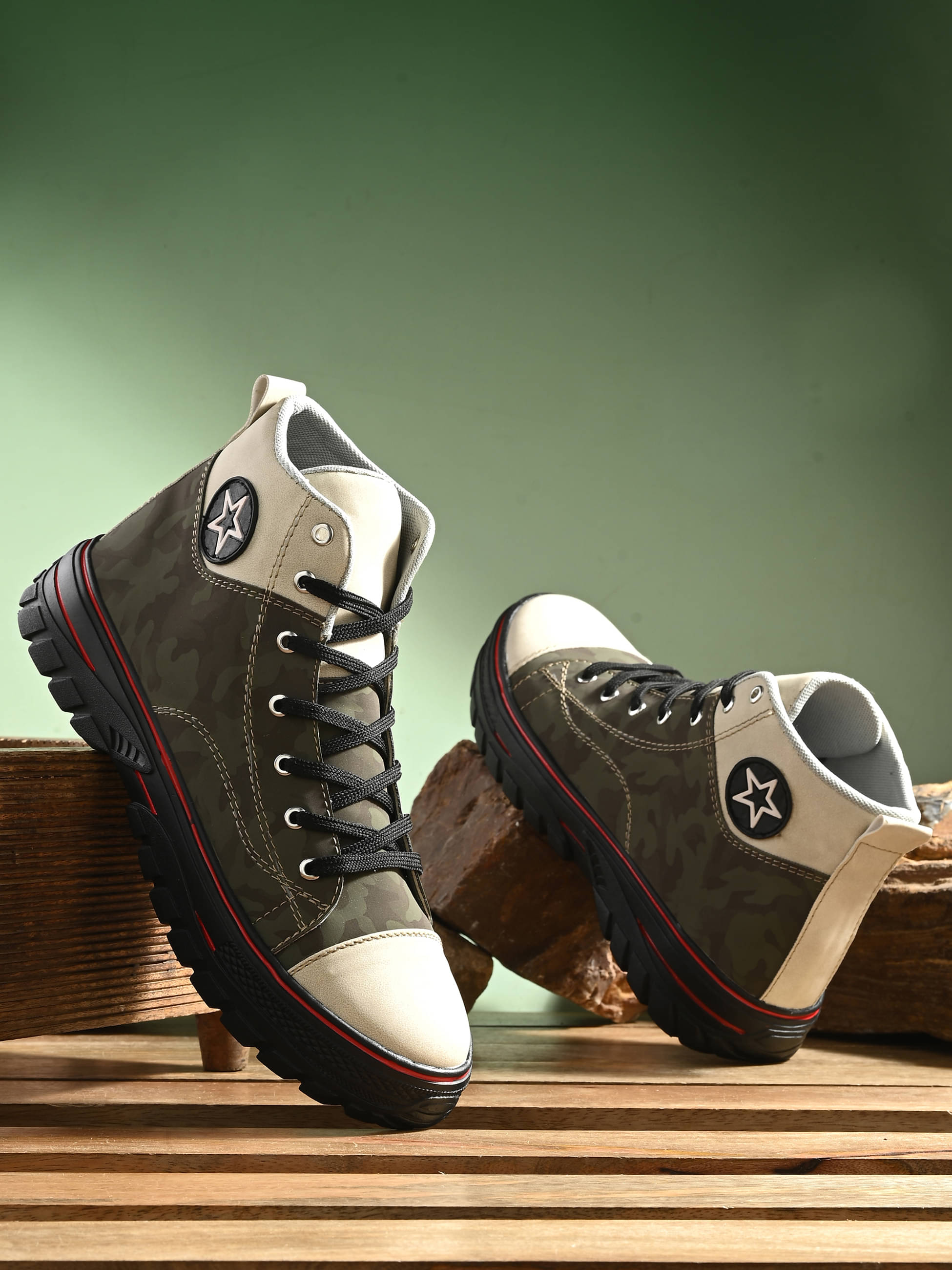     			Bucik Olive Men's Outdoor Shoes